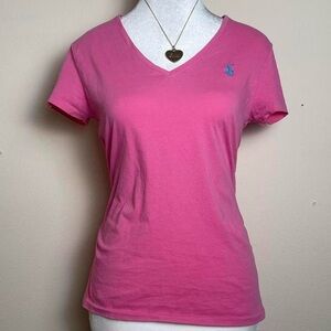 Ralph Lauren Pink V-Neck T-Shirt
